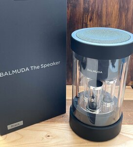 ■ 美品! 動作OK! BALMUDA バルミューダ The Speaker ザ スピーカー M01A-BK Bluetooth ワイヤレススピーカー 充電式 ブラック★
