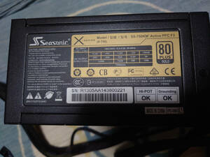 Seasonic X-SERIES SS-750KM3 750W 80PLUS GOLD認証 ATX電源ユニット フルプラグイン 動作確認済み PCパーツ