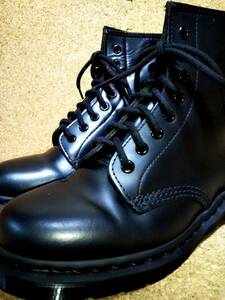 【Dr.MARTENS】ドクターマーチン 1460 MONO 8ホールブーツ UK6 (25cm ) 8EYE BOOT スムースレザー モノ オールブラック【美品】