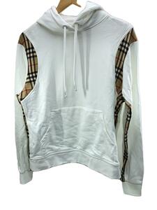 BURBERRY◆パーカー/M/コットン/WHT/8032129