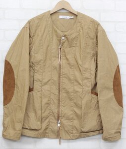 2J1852■nonnative 19ss HUNTER JACKET C■N OXFORD ノンネイティブ ノーカラー ハンタージャケット