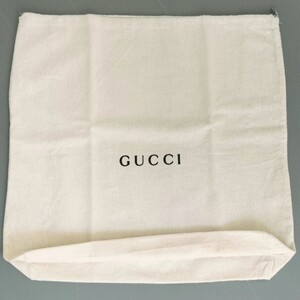 〔グッチ〕47×47×9cm 保存袋 巾着袋 布袋 GUCCI 正規品 付属品 バッグ用 ◆ 起毛生地 マチあり （0254)