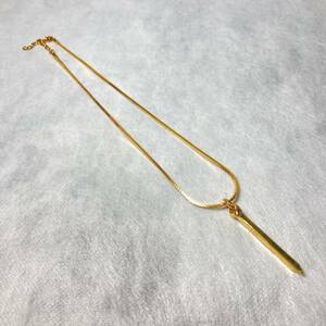 【美品】MONETゴールドカラーネックレス 45cm14gヴィンテージブランドGold necklace 45cm 14g vintage brand