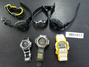 0801A17　腕時計　ジャンク品　おまとめ6点　CASIO 　※動作未確認