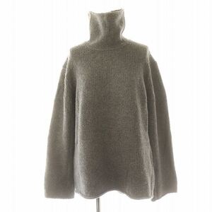 プラージュ Plage 23AW Plage Bulky Turtleneck ニット セーター タートルネック 長袖 グレー /DF ■OS レディース