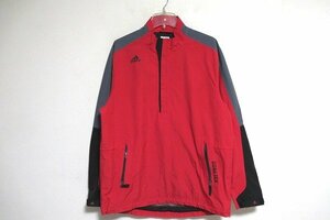 N6505:adidas GOLF（アディダスゴルフ）GORETEX ハーフジップジャケット/赤黒/M：5