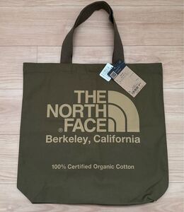 タグ付未使用 ザノースフェイス キャンバストートバッグ ミリタリーカラー THE NORTH FACE オーガニックコットントート