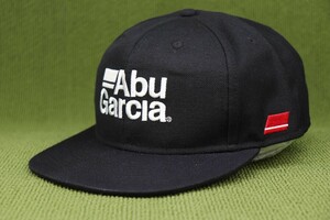 新品 アブガルシア ABUGARCIA キャップ 帽子 ウール混 おでこ周り速乾素材 黒白系 ブラックｘホワイト SNAPBACK フリーサイズ 管No2Dm