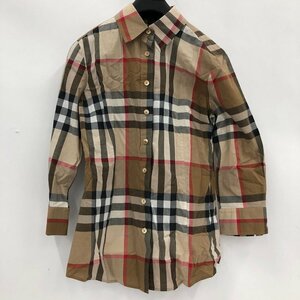 BURBERRY バーバリー Yシャツ 長袖 ノバチェック FEA67-095-51 サイズ38【CKAR2061】