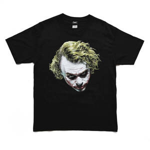 00sヴィンテージ｜Batman Dark Knight Face Tシャツ [L]｜00年代ムービー／アメコミ映画／バットマン／ダークナイト／ジョーカー／DC