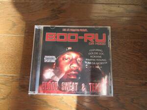 CD 激レア盤　BOO-RU DA HOGG / BLOOD SWEAT & TEARS　 GANGSTA rap G-RAP G-FUNK G-LUV CHICANO