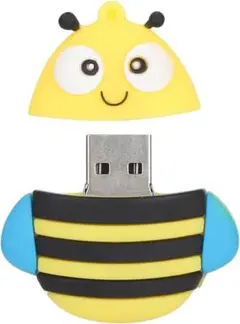 フラッシュドライブ　蜂　ペンドライブデータストレージミニポータブルUSB16GB