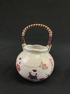 【A0935】九谷焼 爪楊枝入れ 加賀人形柄 ミニサイズ 美品 童子 かわいい 和食器 和小物 和雑貨 和風雑貨 和風小物