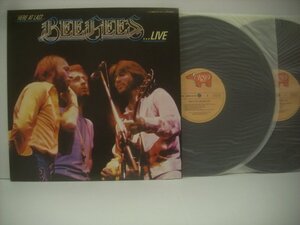 ■ ダブルジャケット 2LP 　ビー・ジーズ / ビー・ジーズ・グレイテスト・ライヴ HERE AT LAST BEE GEES LIVE MWZ 8102 ◇r51209