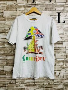 L Lowrider ローライダー ホワイト 半袖Tシャツ 半袖 Tシャツ カットソー トップス 2004 DANCE コットン