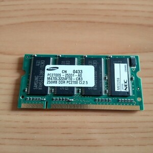 NEC純正 サムスン LaVieノートPC用メモリ 256MB DDR PC2700 CL2.5