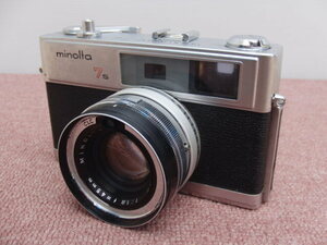 ◆minolta/ミノルタ◆HI-MATIC 7s　　ROKKOR-PF 45mm F1.8◆ケース付　管C-6