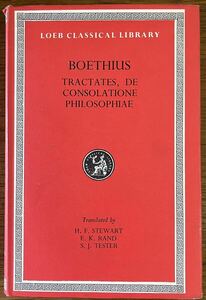 k0529-6 BOETHIUS The Theological Tractates ローブクラシカルライブラリー ボエティウス LOEB CLASSICAL LIBRARY 古典 哲学 政治 