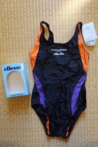 ellesse 水着　黒　オレンジ　Sサイズ