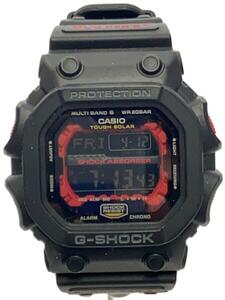 CASIO◆ソーラー腕時計・G-SHOCK/デジタル/ラバー/BLK/BLK/GXW-56