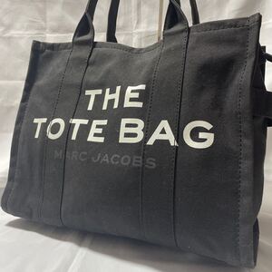 良品 大人気 MARC JACOBS マークジェイコブストートバッグ THE TOTE BAG TRAVELER ラージ レディース メンズ ブラック マザーバッグ 大容量