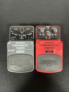 BEHRINGER チューナー リミッター CL9 コンプレッサー CHROMATIC TUNER TU300 ギター