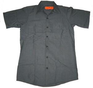 ★レッド キャップ ワークシャツ RED KAP - S チャコール 新品 dickies