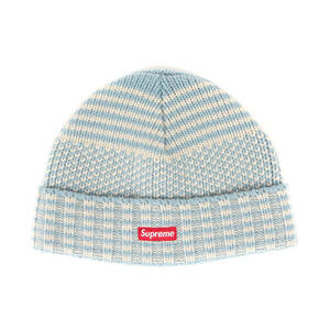 Supreme シュプリーム ウール ジャガード ニットビーニー(Wool Jacquard Beanie) ライトブルー ニット キャップ 帽子