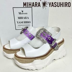 MAISON MIHARA YASUHIRO メゾン ミハラ ヤスヒロ Chanky Sole Sandal チャンキー ソール サンダル 厚底 ベルト レディース　37 23.5cm