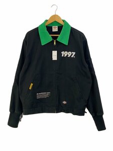 DICKIES◆カバーオール/L/ポリエステル/BLK/204M10YS01//