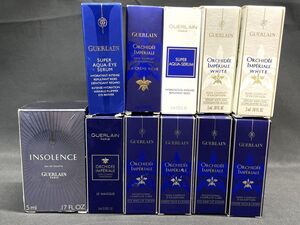 【J372】未使用 保管品 GUERLAIN ゲラン 11箱 香水 美容液 サンプル オーキデ アンペリアル マスク アイセロム リッチクリーム ホワイト