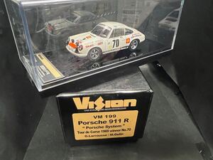 メイクアップ vision 1/43 VM199 ポルシェ 911R “ポルシェシステム" ツール ド コルス 1969 Winner No.70 