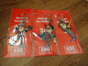 THE ALFEE　ABC キーホルダー（赤）3点セット ABC（ALFEE Basketball Club）