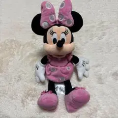 ディズニー ミニーちゃん ぬいぐるみ キラキラ 水玉模様 キャラクター