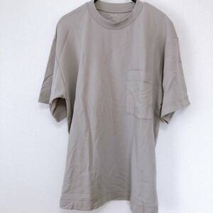 WS0216 美品 MUJI 無印良品 メンズ Tシャツ 半袖 人気 XS グリーン（薄緑） 無地 コットン 上品 カジュアル ミャンマー製