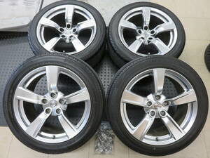 ★フェアレディZ Z34 純正 ナット付18×8.0J/9.0J(+43+15)5H/114.3　ダンロップビューロ 225/45R18　ヨコハマアドバンスポーツ245/45R18★