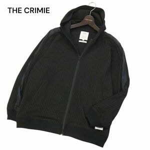 THE CRIMIE クライミー 通年 サイドライン★ ストライプ パーカー ブルゾン ジャケット Sz.L　メンズ 黒　I4T01559_4#O