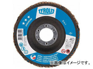 TYROLIT フラップディスク プレミアムタイプ 125mm ＃120 645145(7665750) 入数：10枚