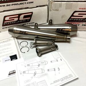 希少　トライアンフ スラクストン1200/R/RS SC-PROJECT SCプロジェクト コニックサイレンサー /マフラー消音バッフル付属/正規カード有