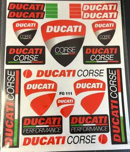 ★アウトレットセール★新品 MotoGP RACING ドゥカティ Ducati レーシング ステッカー 30 x 24 cm シール デカール シート アクセサリー