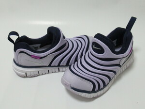 NIKE DYNAMO FREE PS 紫 パープル 21cm ナイキ ダイナモ フリー キッズ スリッポン 運動靴 343738-439