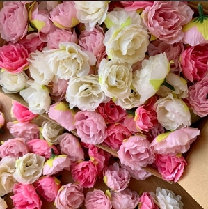造花 小さなローズ 4cm 薔薇 結婚式装飾 三色合45個