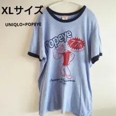 UNIQLO×POPEYE ポパイ　77周年記念リンガーTシャツ　XLサイズ