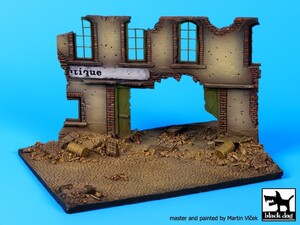 ブラックドッグ D72014 1/72 Street with house ruin base