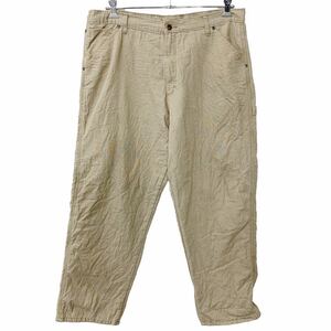 Wrangler ワーク・ペインターパンツ W38 ラングラー ビッグサイズ 裏起毛 ベージュ 古着卸 アメリカ仕入 2304-794