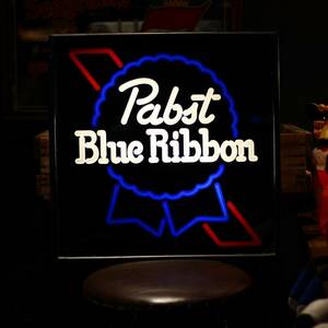 PABST BLUE RIBBON ネオンサイン風ライトサイン パブストブルーリボン ガレージ バー ビンテージ ヴィンテージ アメリカン 雑貨