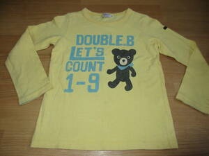 ★大人気・中古品・即売れ★　ミキハウス・DOUBLE.B　長袖Tシャツ！！（１２０）　　お買い得品～早い者勝ち！