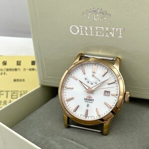 1円～/ORIENT/オリエント/FD0J-D0-B/3針/デイト/ラウンド/50ｍ/箱・付属品付/自動巻/メンズ腕時計/稼動品/ジャンク/T054