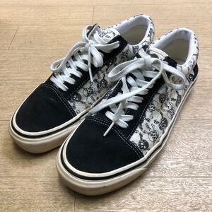 VANS パイレーツスカル ANAHEIM FACTORY OLD SKOOL 36 DX スニーカー シューズ 白黒 バンズ オールドスクール 