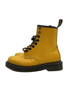 Dr.Martens◆8ホール/レースアップブーツ/UK4/レザー/イエロー/24614